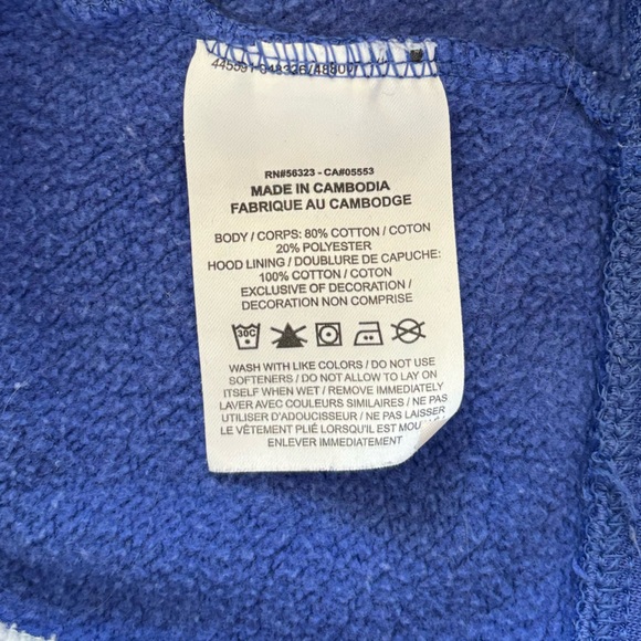 Nike Vintage Style Hoodie Colorblock Oversized Blue & White Unisex Size XXL - Picture 8 of 10